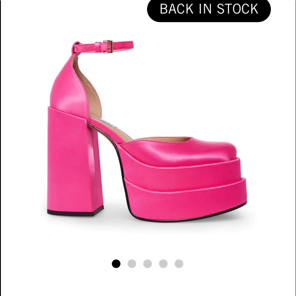 Steve Madden ‘Charlize’ Pink Satin Platforms